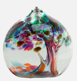 Kitras Art Glass Oil Lamp  6’' Friendship