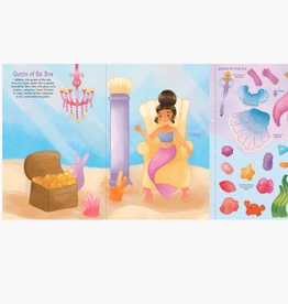 Peter Pauper Press Mermaids Sticker Doll Dress-Up Book