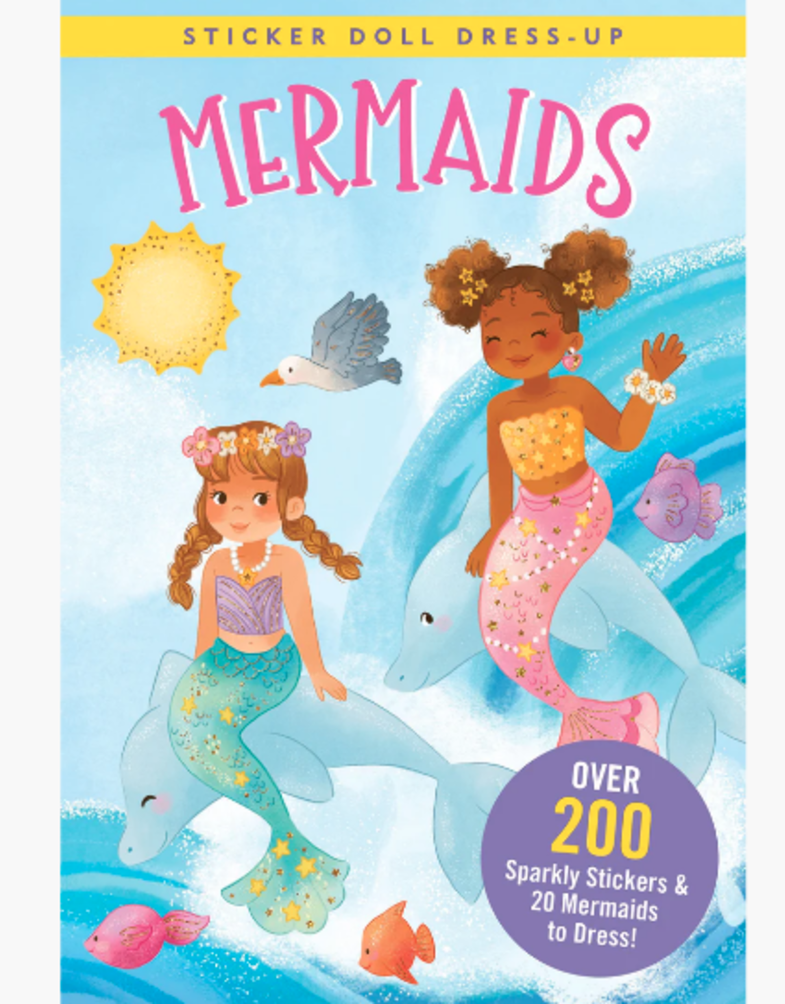 Peter Pauper Press Mermaids Sticker Doll Dress-Up Book