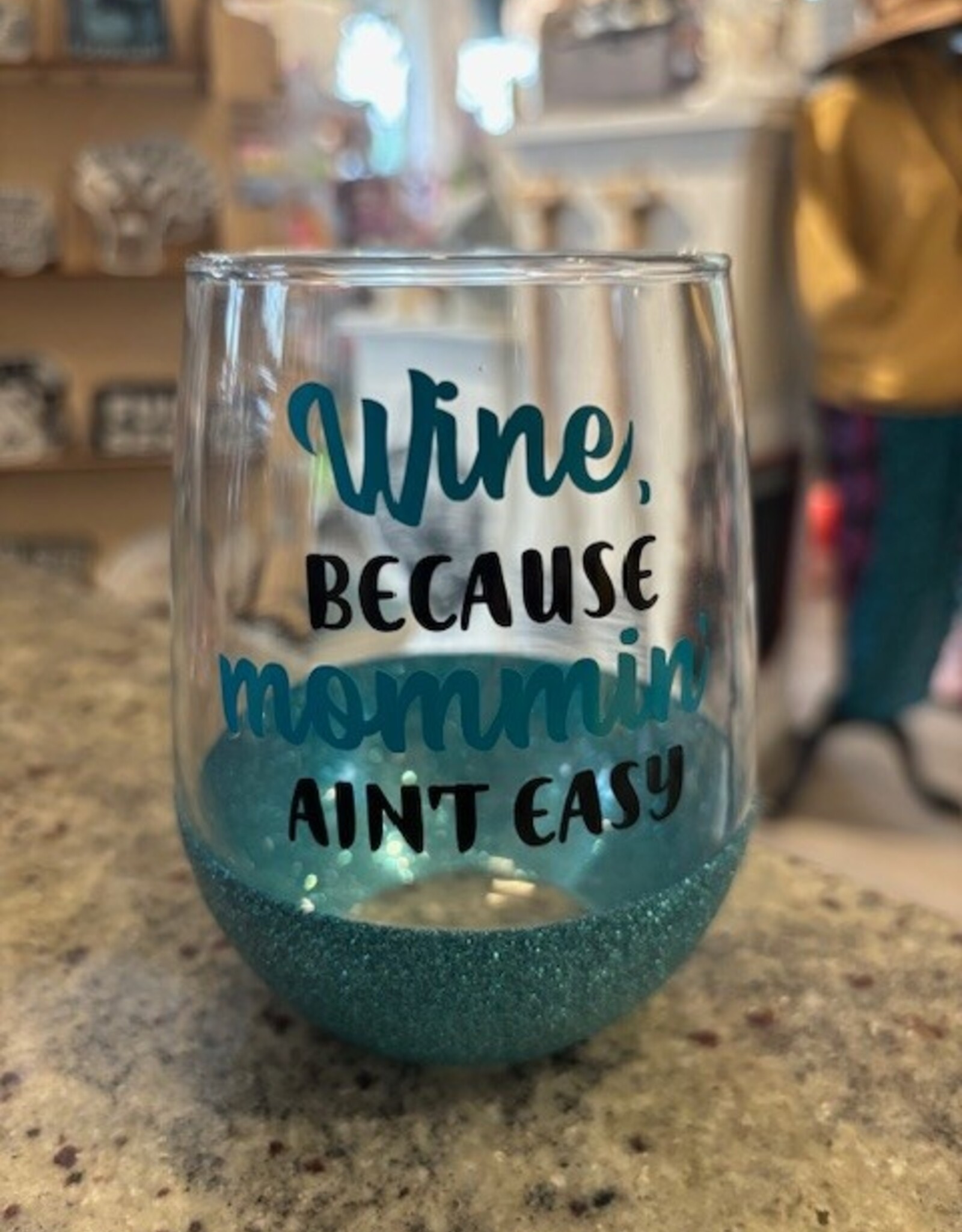 Artisan Sparkle AS Sparkle Wine Glass - Blue/Grn