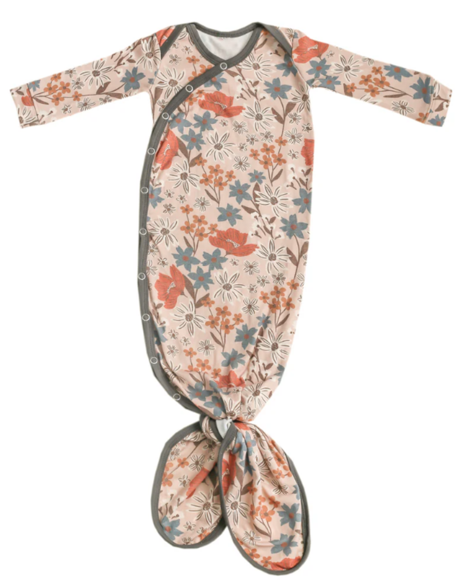 copper Pearl Knotted Gown 0-4m Eden