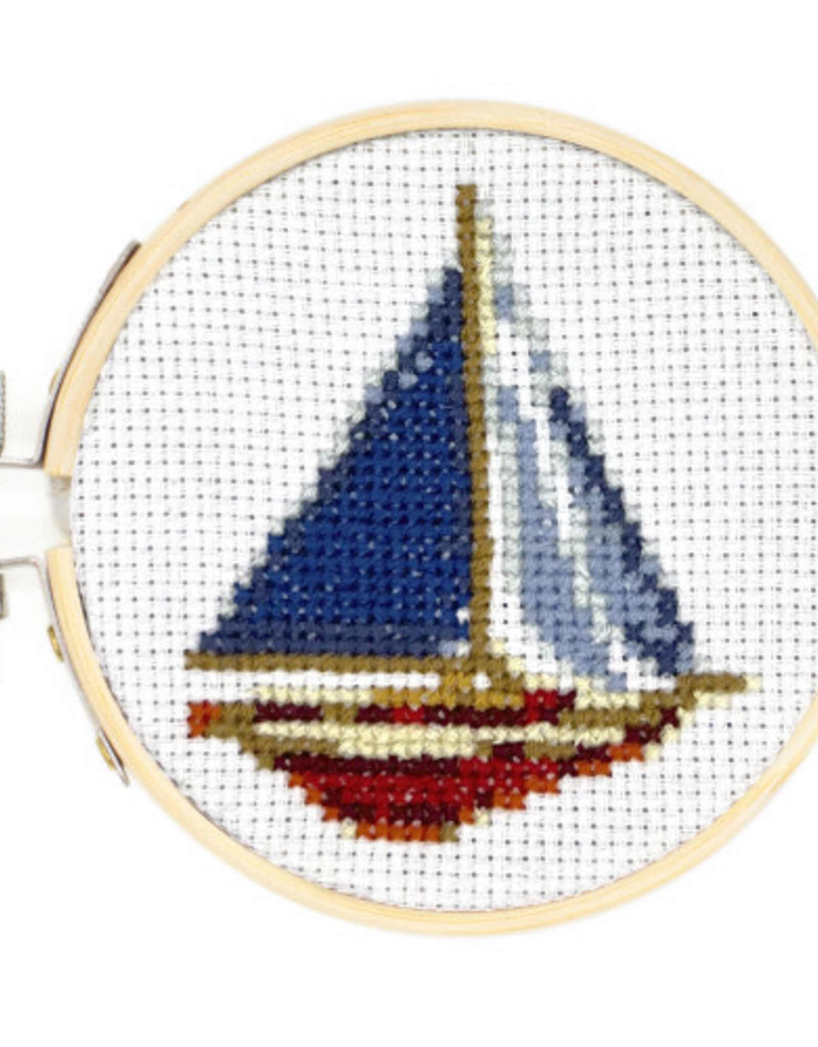 Kikkerland Sailboat Embroidery Kit