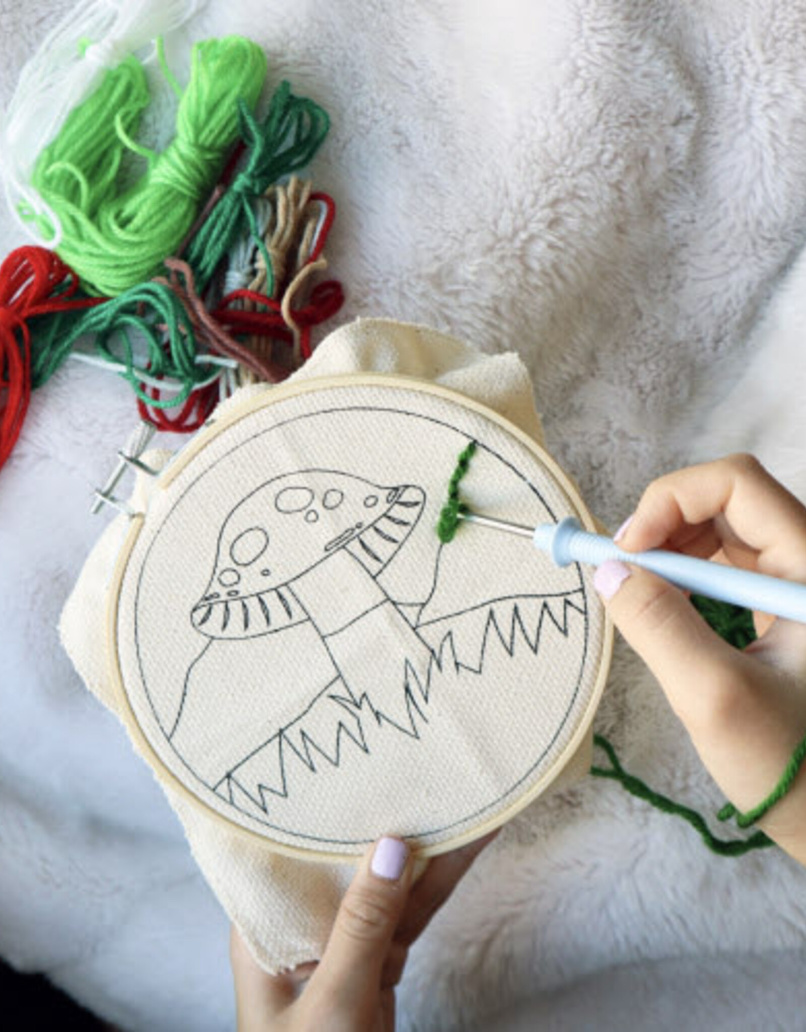 Kikkerland Punch Needle Kit
