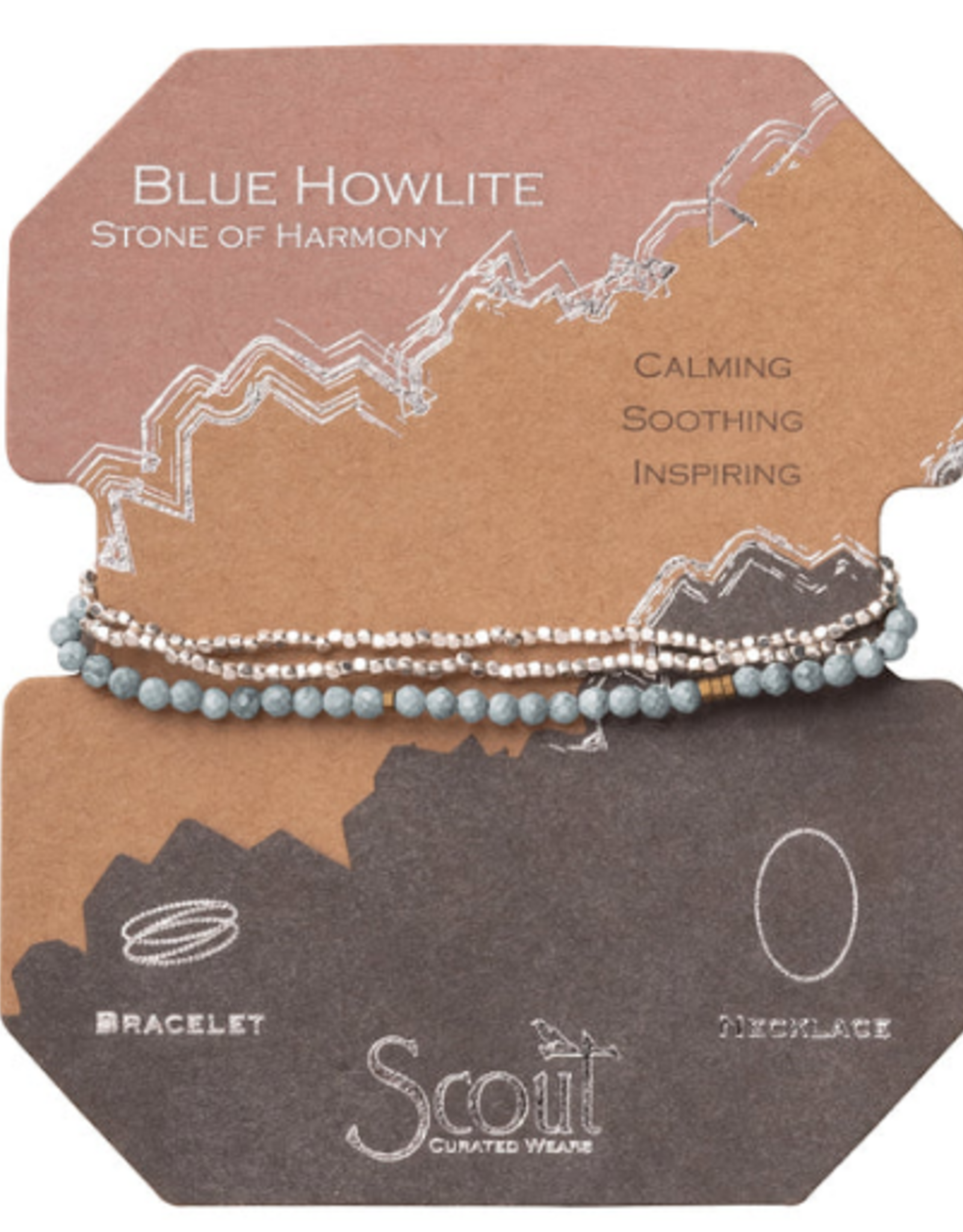 Scout Curated Delicate Stone Neck/Brac Silver