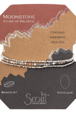 Scout Curated Delicate Stone Neck/Brac Silver
