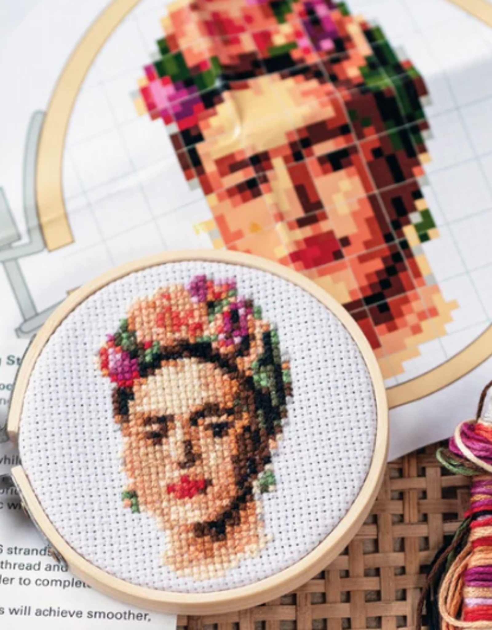 Kikkerland Frida Embroidery Kit