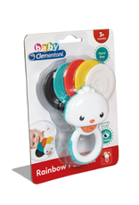 baby Clementoni Rainbow Peacock Rattle