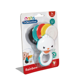 baby Clementoni Rainbow Peacock Rattle