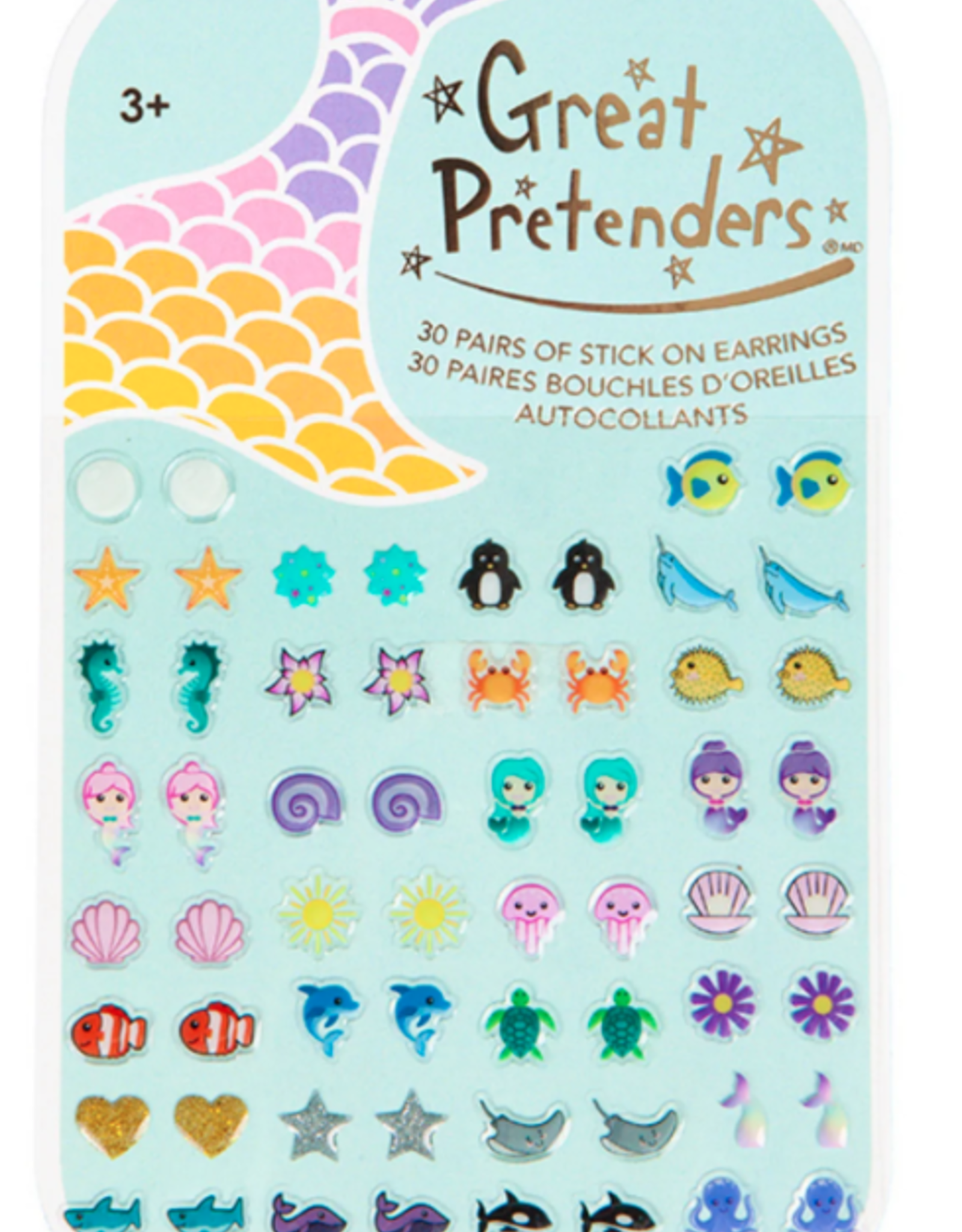 Creative Education Mermaid Stick on Earrings