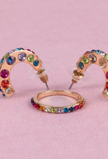Great Pretenders Rocking Rhinestone Ear/Ring set