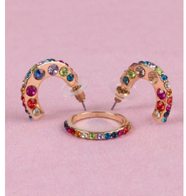 Great Pretenders Rocking Rhinestone Ear/Ring set