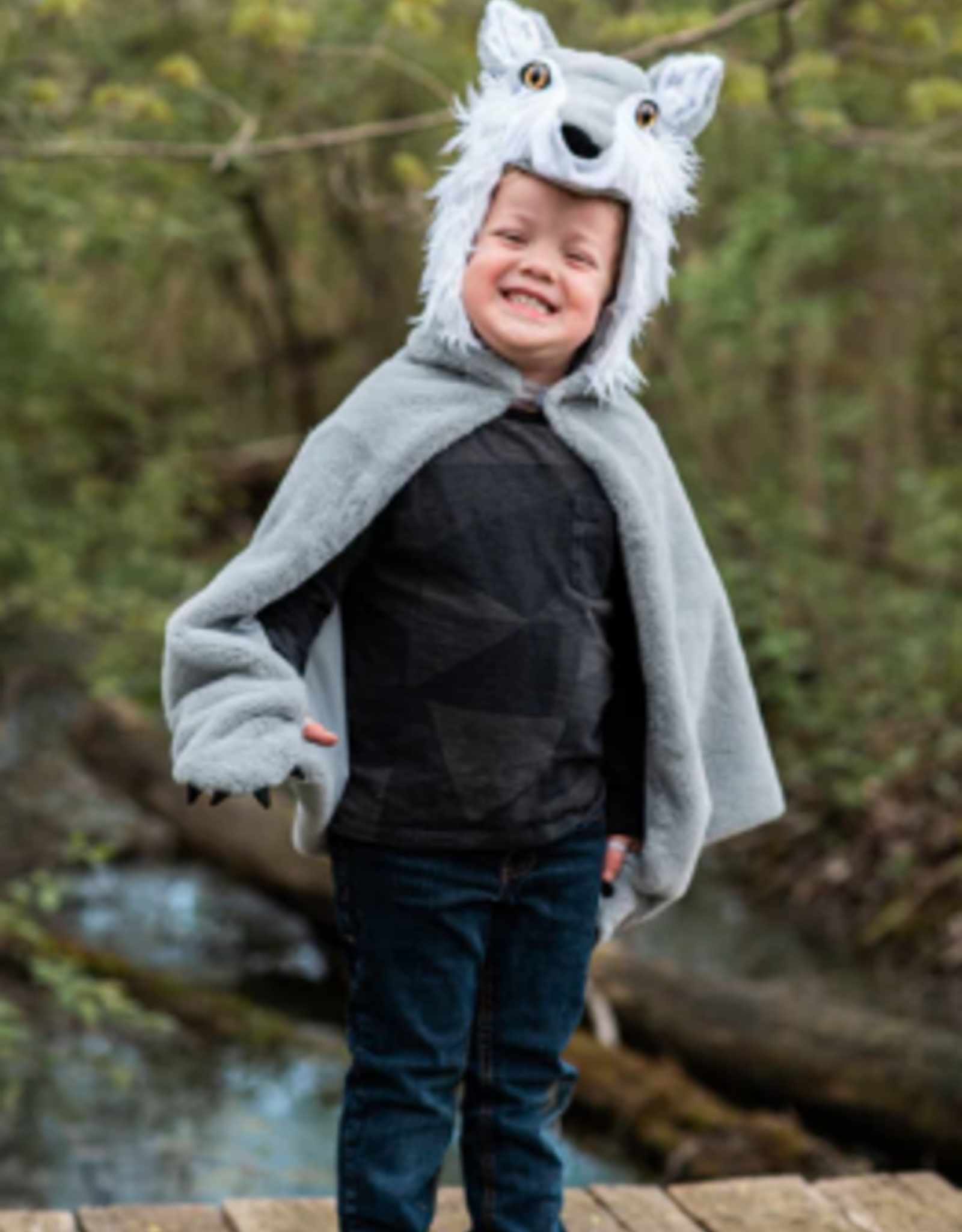 Great Pretenders Storybook Wolf Cape  sz 4-6