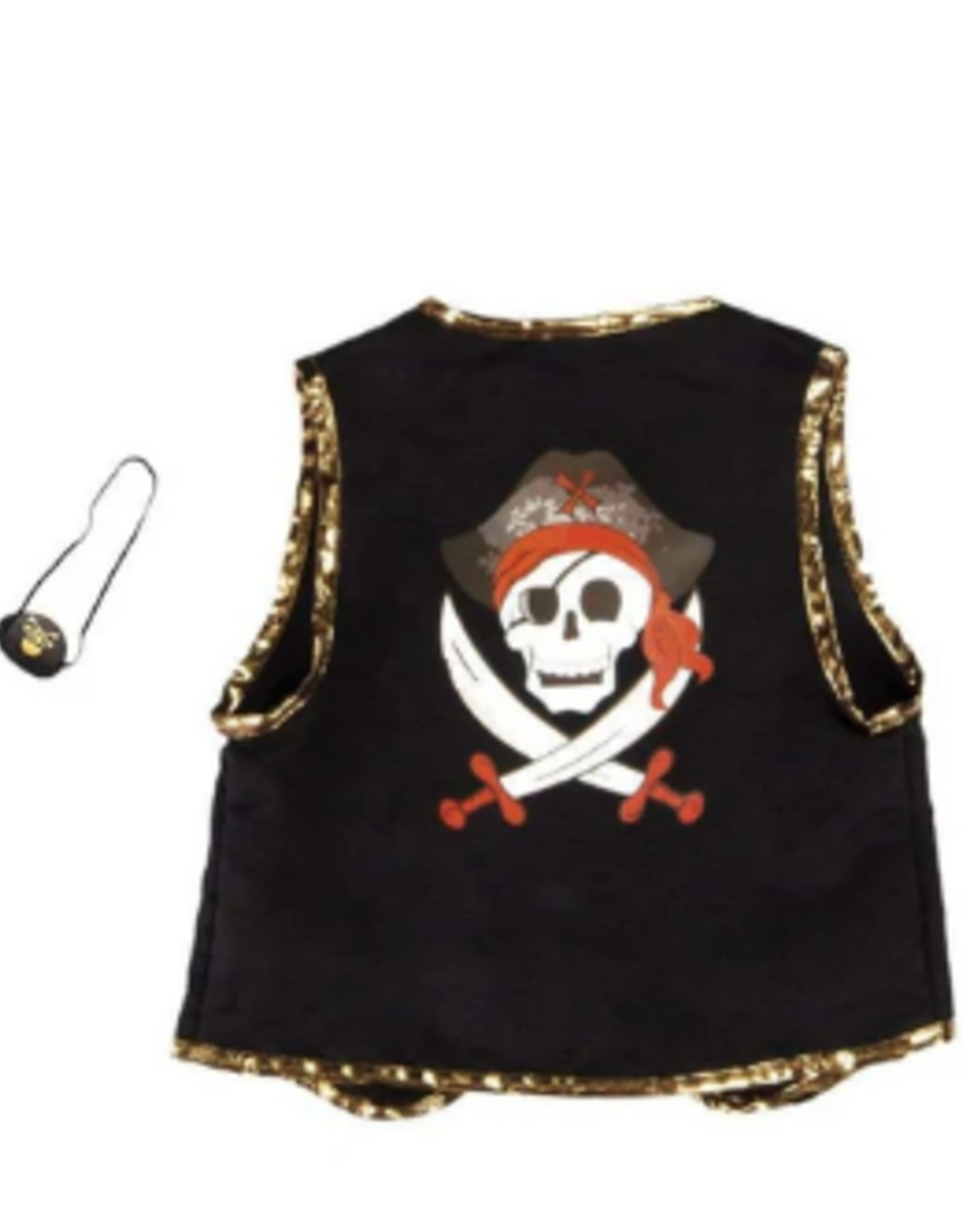 Great Pretenders Pirate Vest with eye patch 4-7