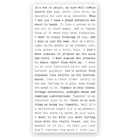 Cedar Mountain Typewriter sign Romance