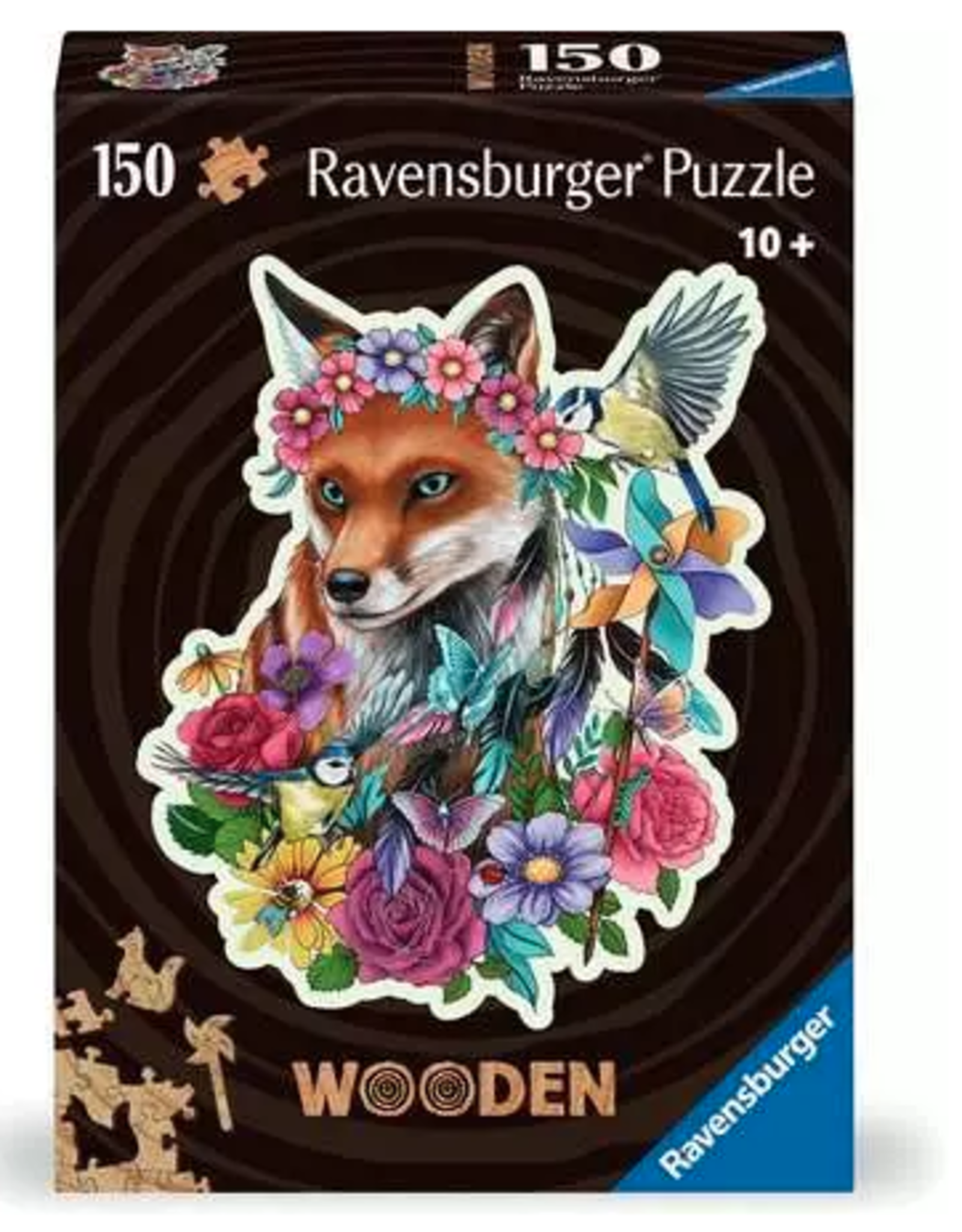 Ravensburger Wooden Puzzle Colorful Fox 150P