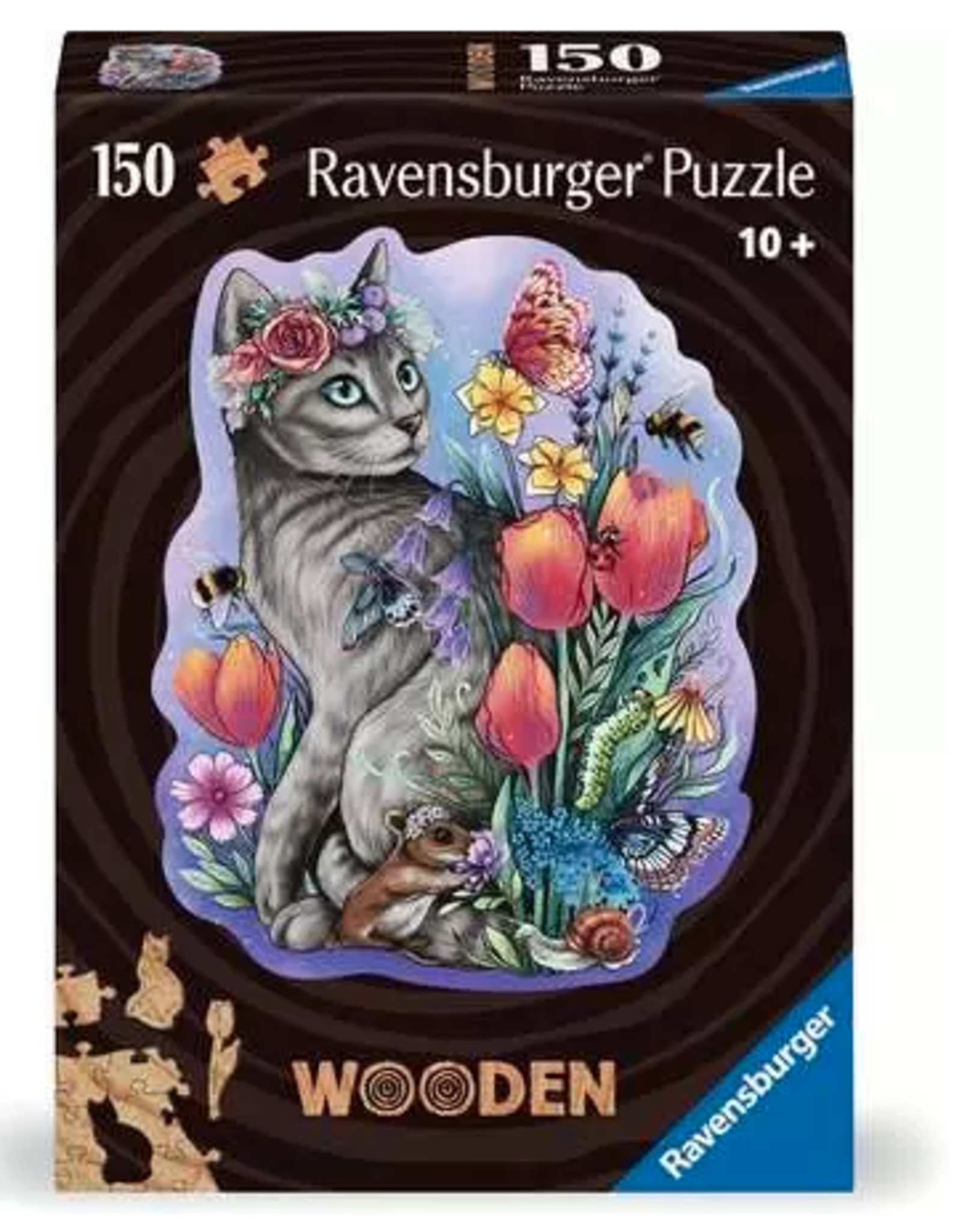 Ravensburger Wooden Puzzle Lovely Cat 150P