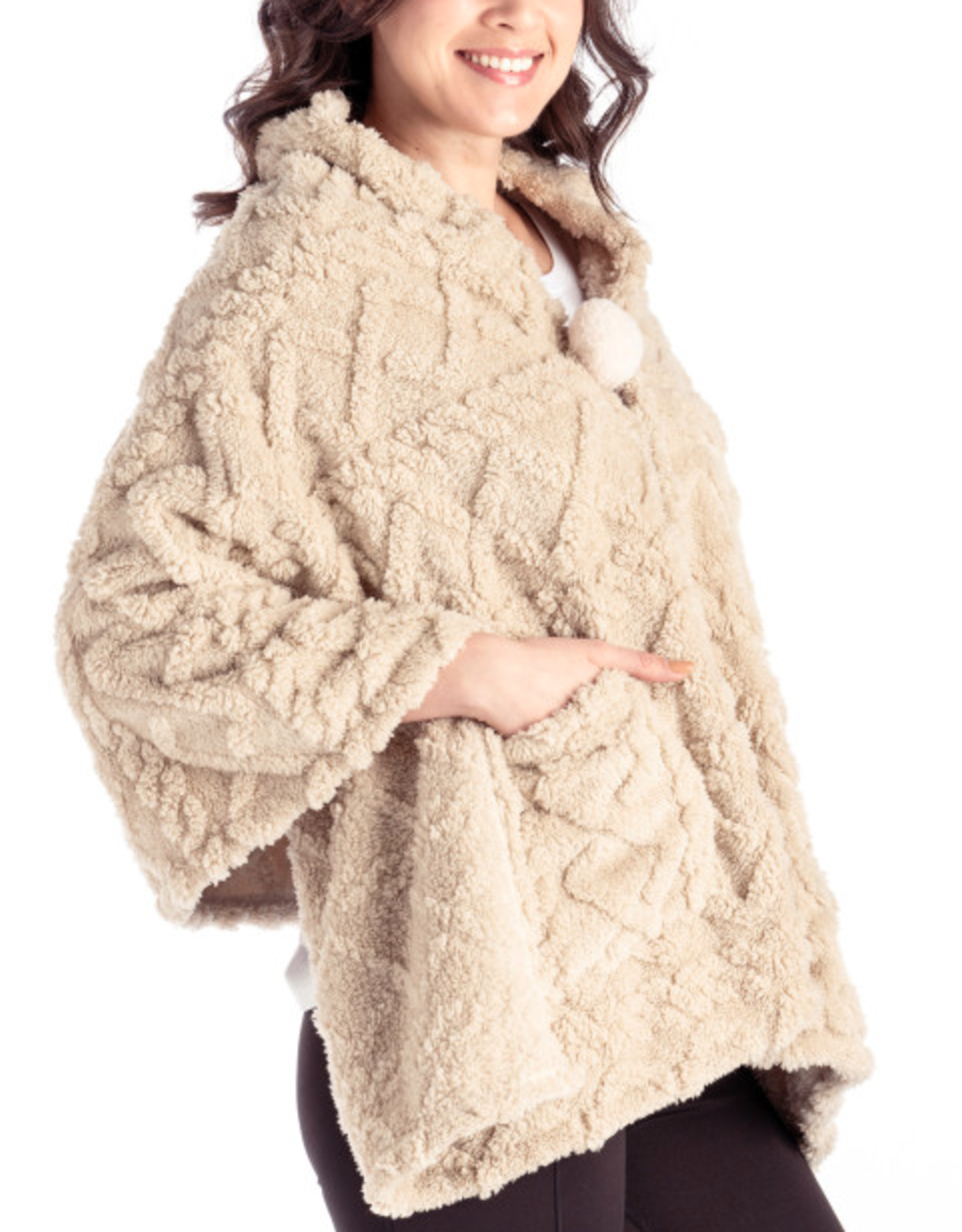 hello mellow Coziest Blanket Wrap Tan