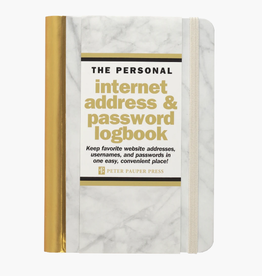 Peter Pauper Press Internet/Password Log Book Marble