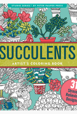 Peter Pauper Press Colouring Book Succulents