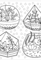 Peter Pauper Press Colouring Book Succulents
