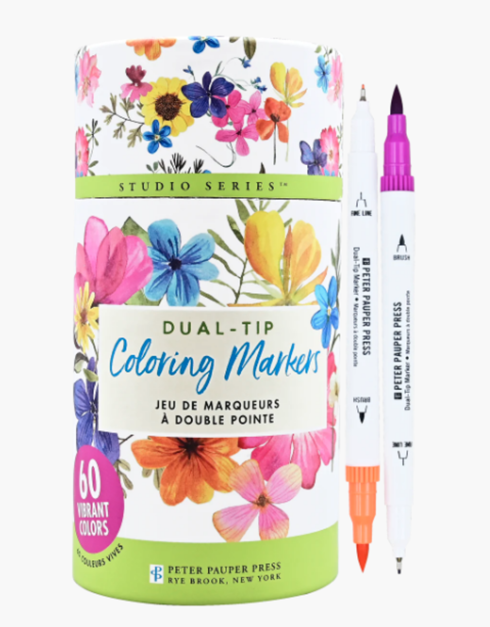 Peter Pauper Press Dual Tip Markers Studio Series 60