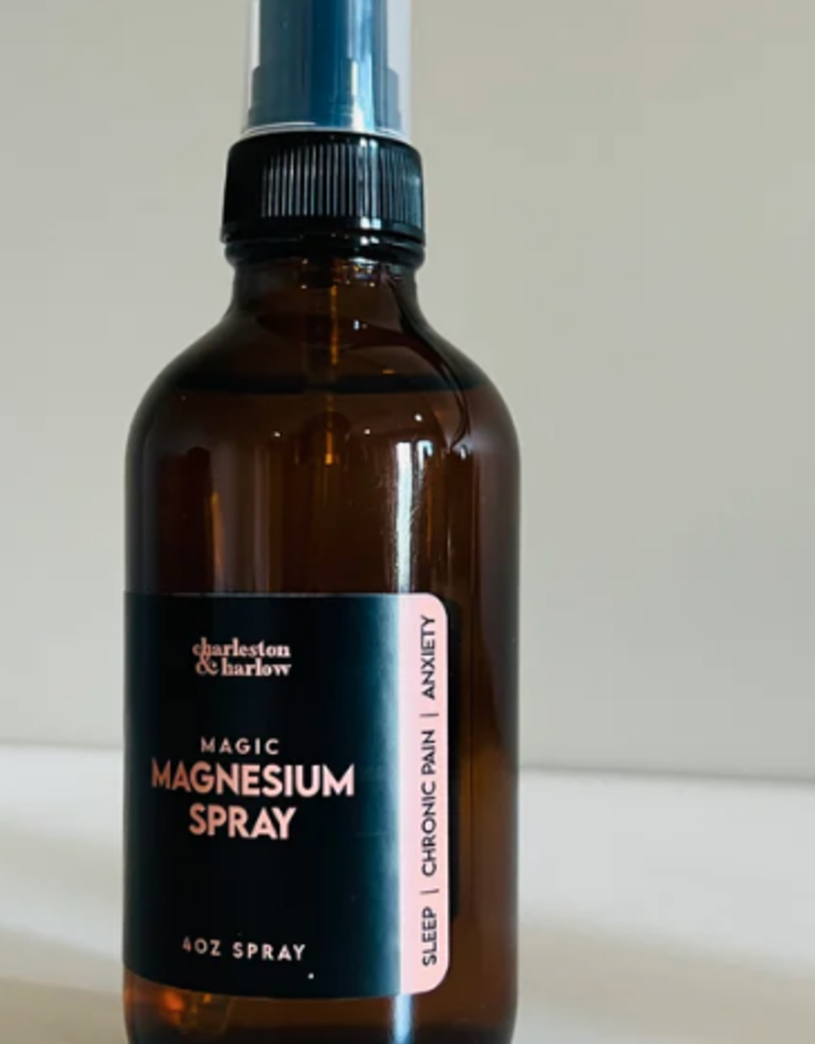 Charleston + Harlow Magnesium Spray Unscented 4oz C+H