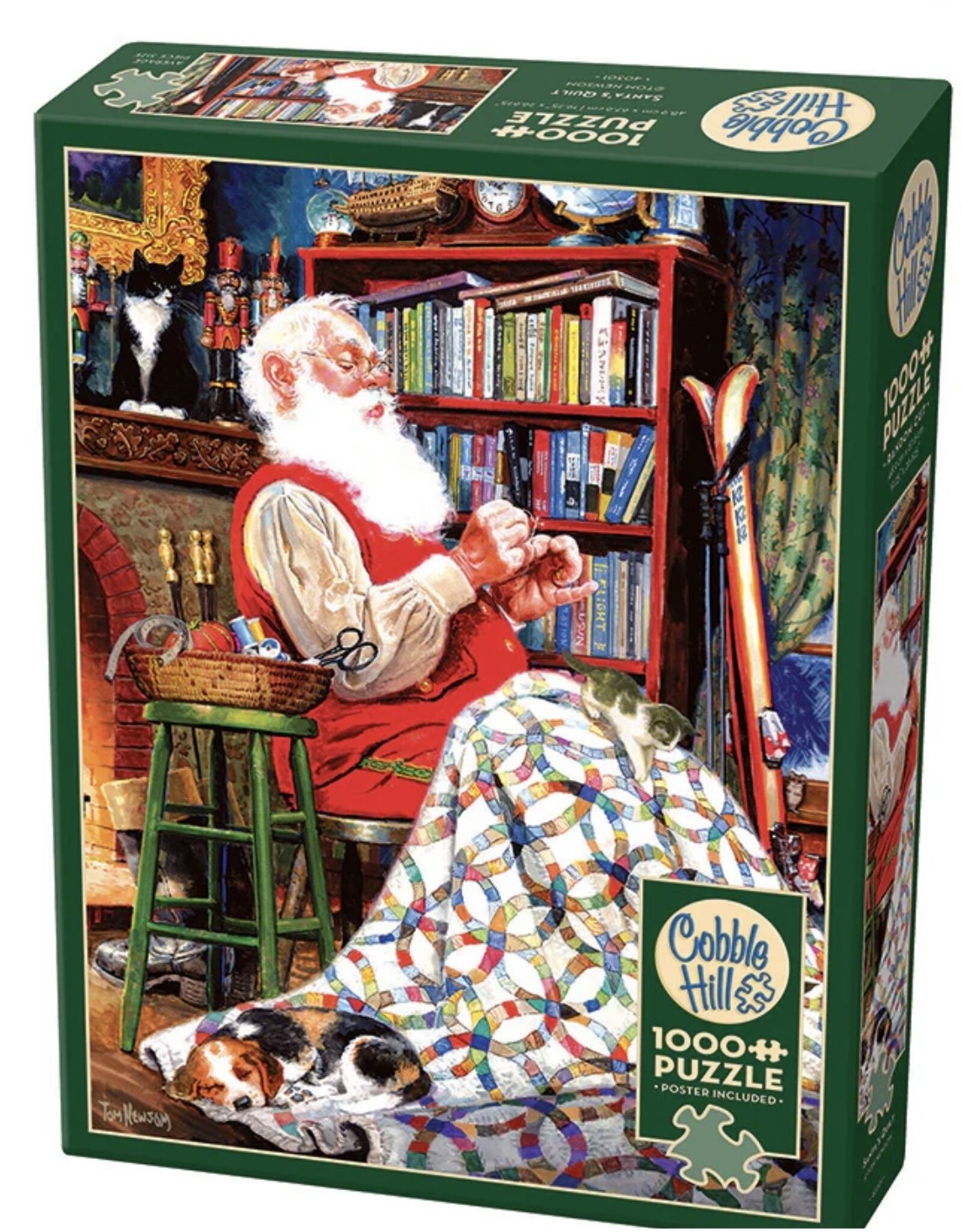 Cobble Hill Santa's Quilt - 1000pc