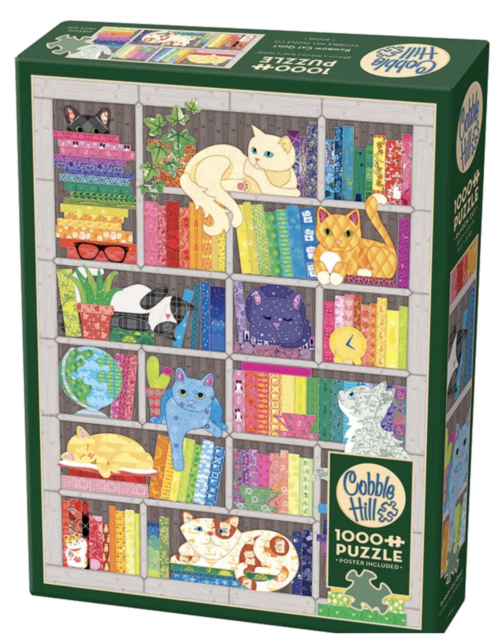 Cobble Hill Rainbow Cat Quilt - 1000p