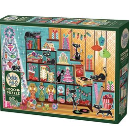 Cobble Hill Christmas Cats- 1000p