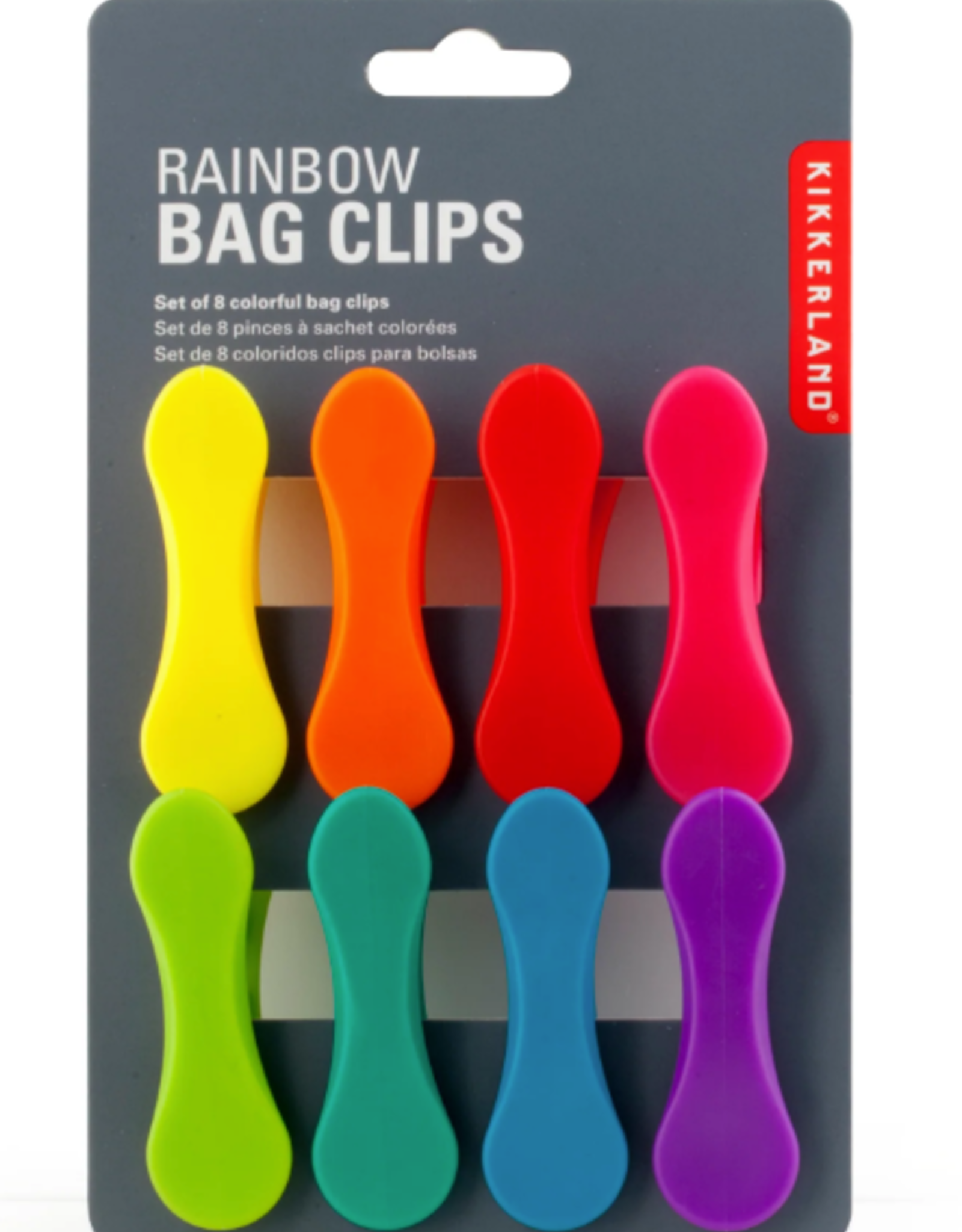 Kikkerland Rainbow Bag Clips 8