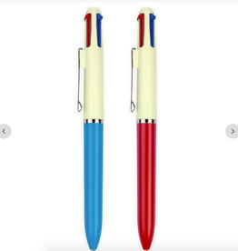 Kikkerland Vintage Click Pen Red/Blue