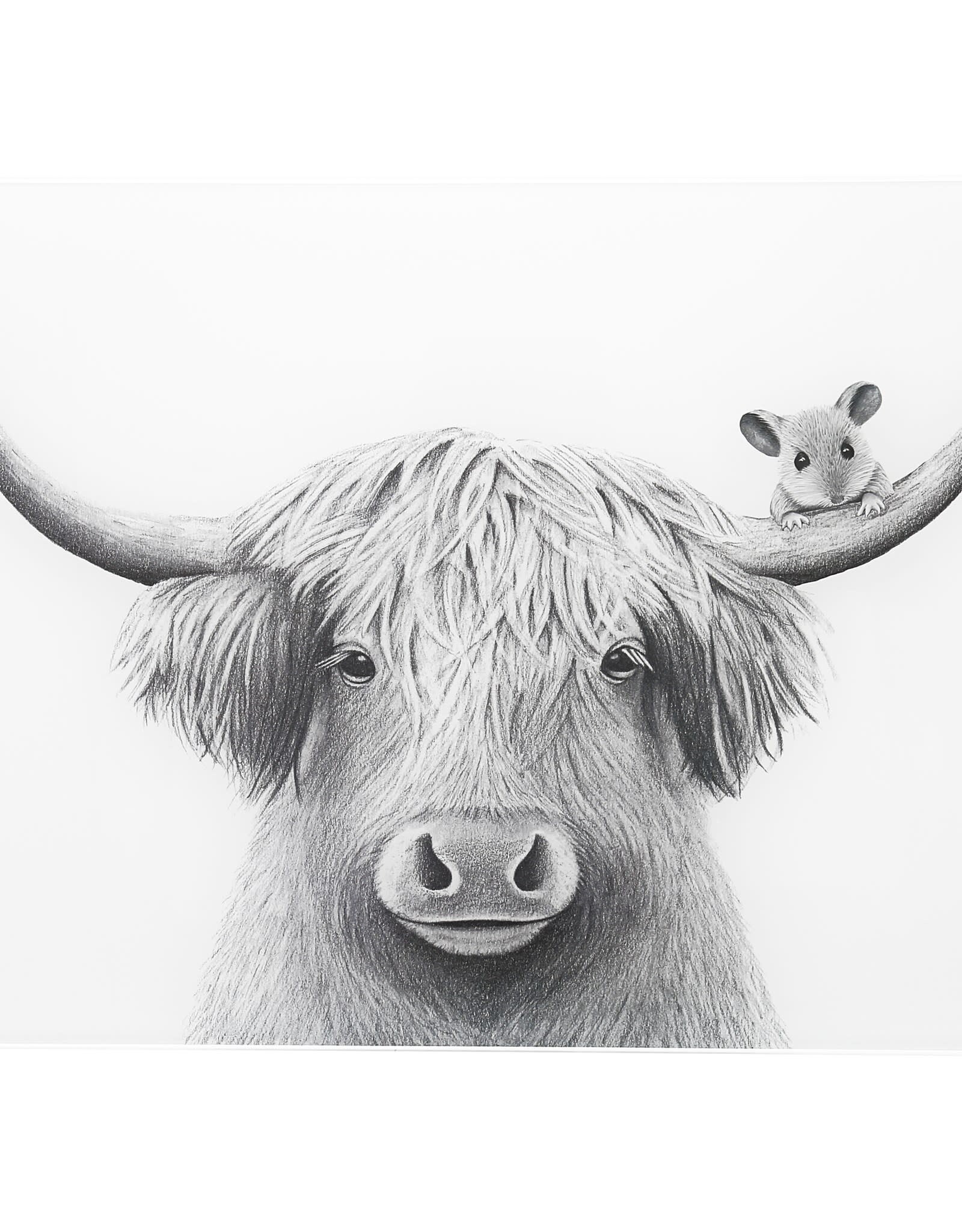 animal antics Animal Antics Glass Cutting Board