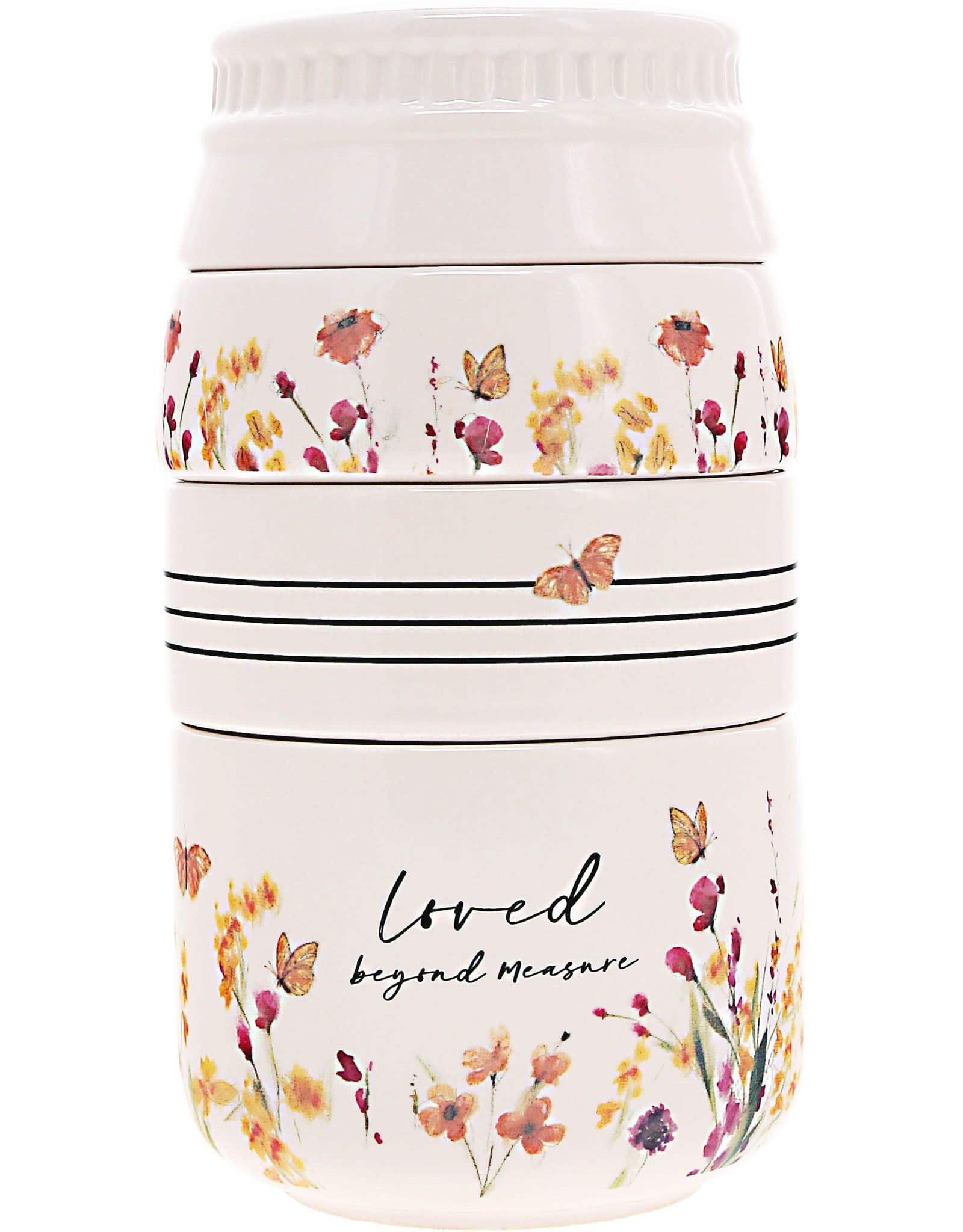 Pavilion Stackable Meas. Cups Love