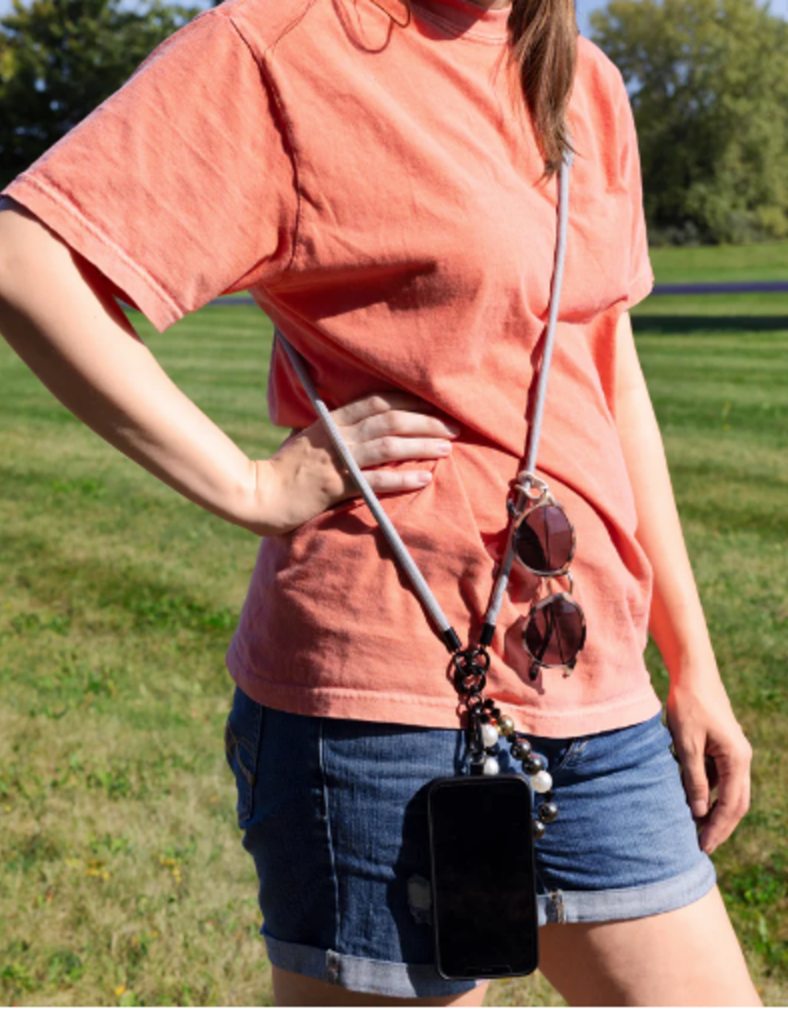 Pavilion Phone Crossbody Strap Grey