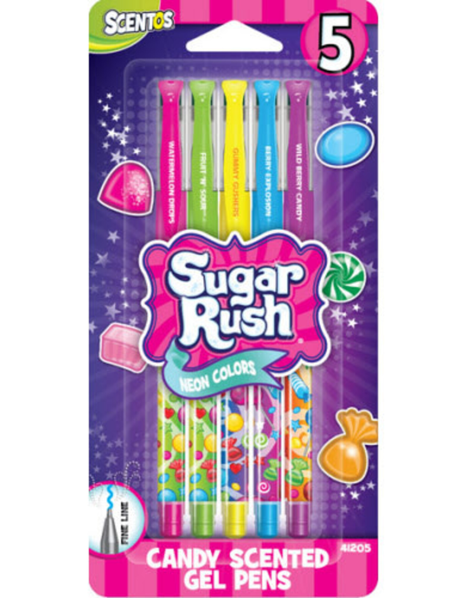 Schylling Sugar Rush - Gel pens Scented 5pk