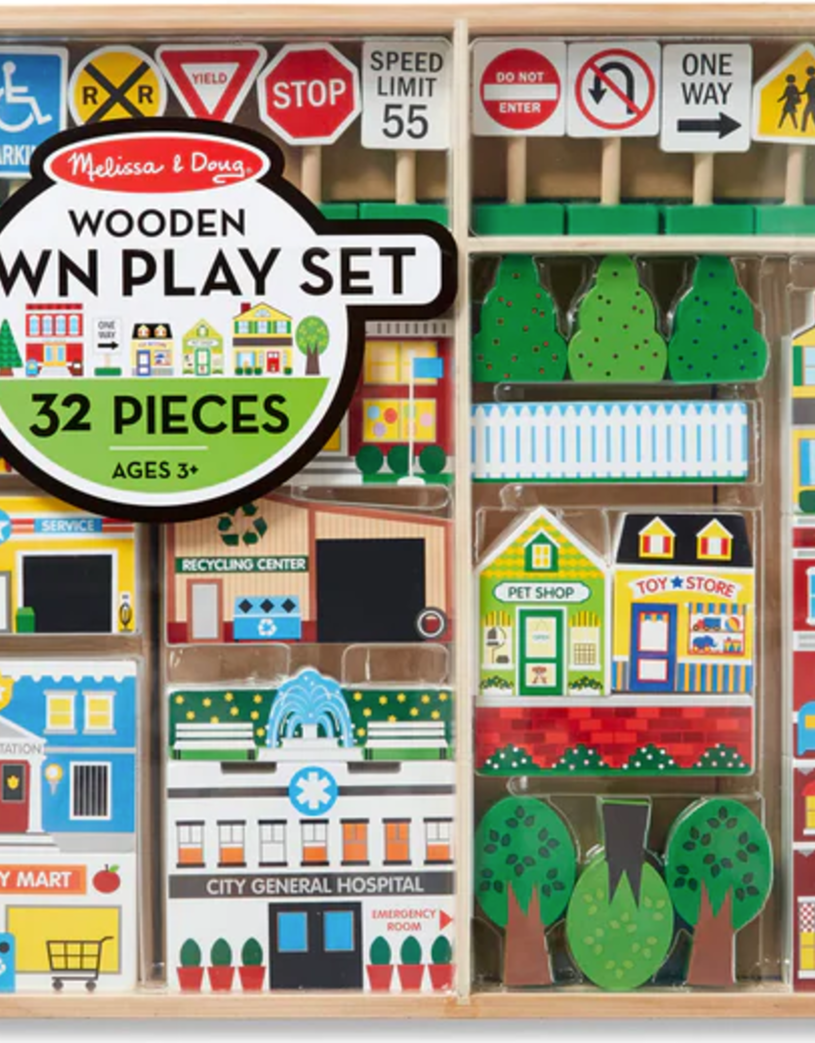 Melissa & Doug Town Play Set