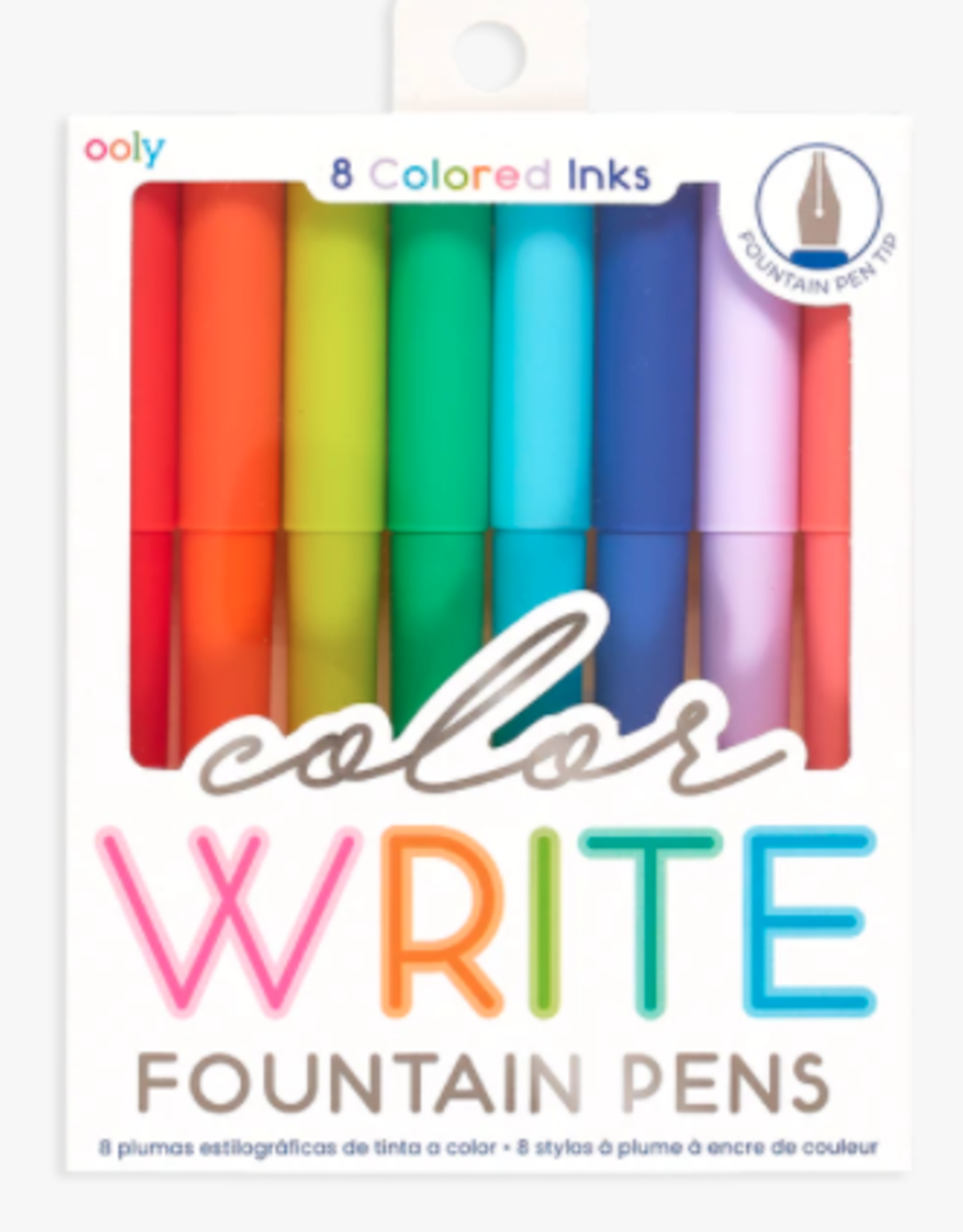 OOLY Color Write Fountain Pens set of 8