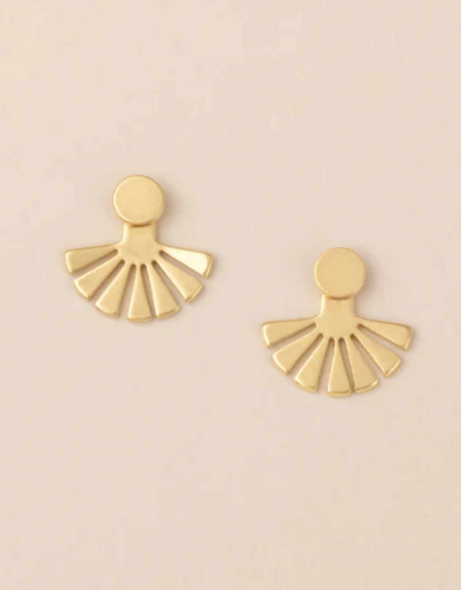 Scout Curated Refined Earring Sunburst jacket Gold