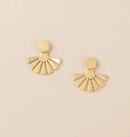 Scout Curated Refined Earring Sunburst jacket Gold