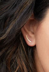 Scout Curated Refined Earring - Comet Curve Gold