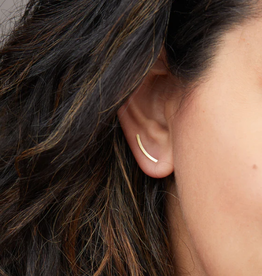 Scout Curated Refined Earring - Comet Curve Gold
