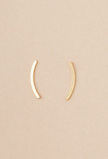 Scout Curated Refined Earring - Comet Curve Gold