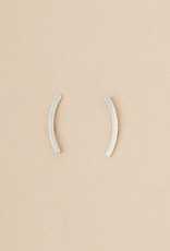 Scout Curated Refined Earring - Comet Curve Silver