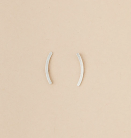 Scout Curated Refined Earring - Comet Curve Silver