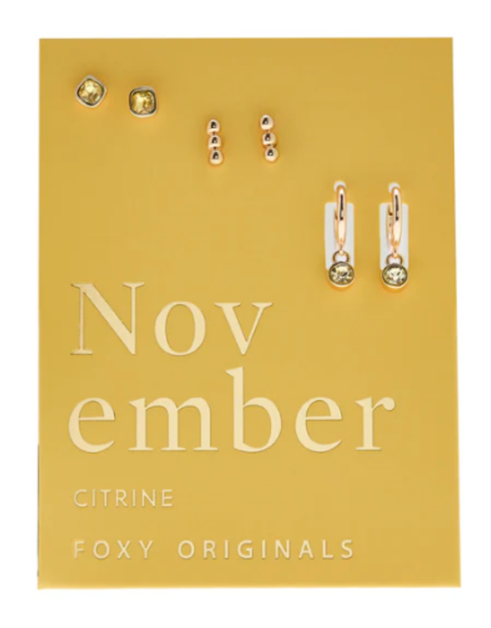 Foxy Originals The Birthstone Collection Earrings