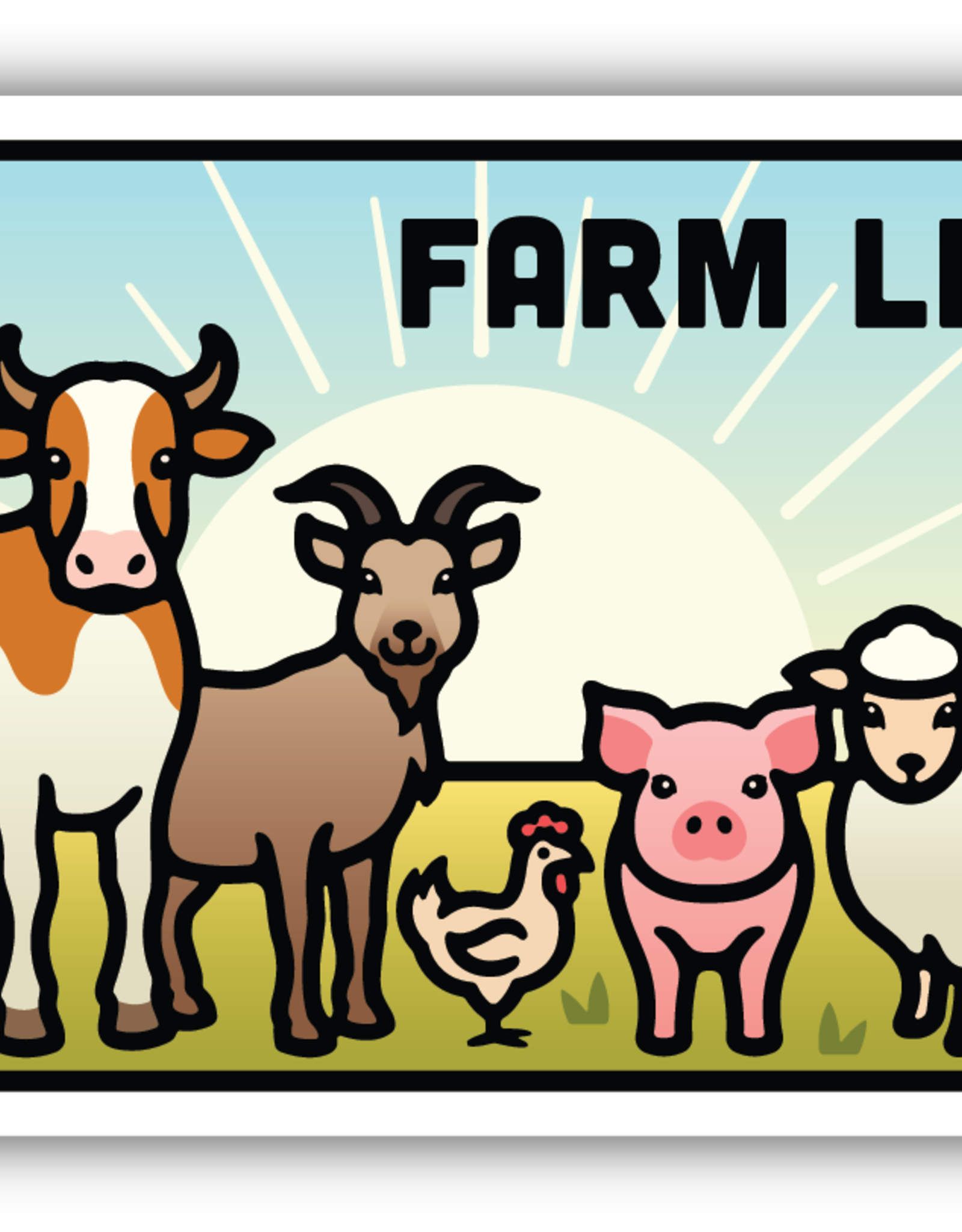 Northwest Stickers NW Stickers Farm Life Animlas