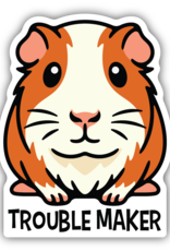 Northwest Stickers NW Stickers- Trouble Maker Guinea Pig