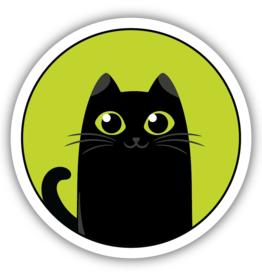 Northwest Stickers NW Stickers-Green Eyed Cat