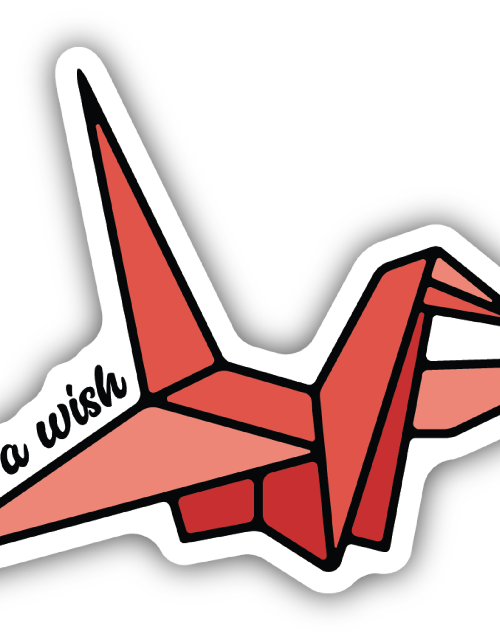 Northwest Stickers NW Stickers- make a wish Origami