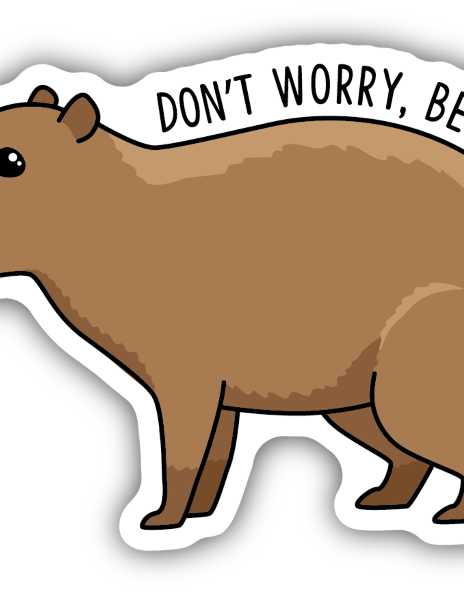 Northwest Stickers NW Stickers Dont Worry Be Capy